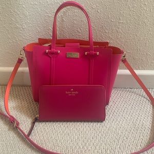 Kate spade handbag and wallet set